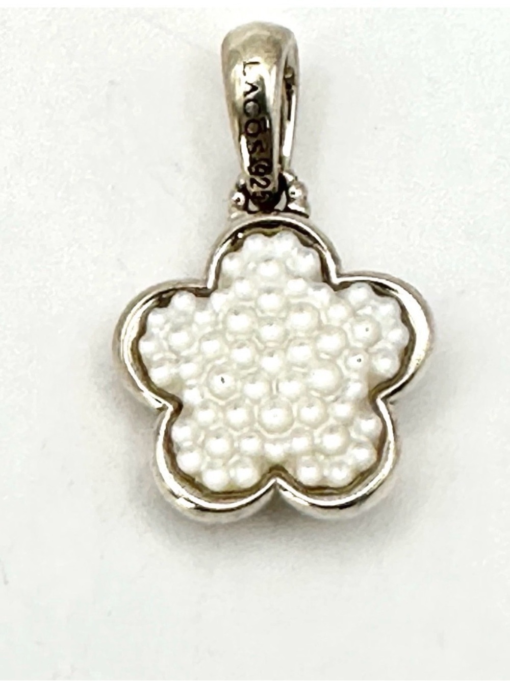 Lagos Small Silver & Mother Of Pearl “ Love Me Not” Pendant / Charm